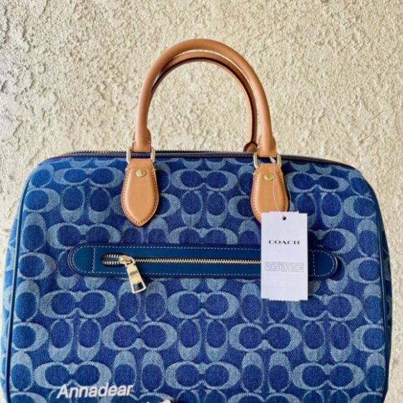 Coach CY699 Rowan Large Satchel Bag In Signature Canvas - Picture 3 of 6